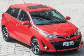  ?? WERTHER SANTANA/ESTADÃO ?? Acessório. Versão de entrada do Yaris pode ter multimídia instalado na rede Toyota