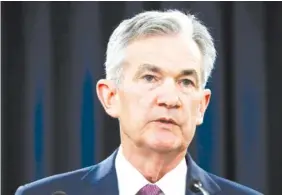  ?? ASSOCIATED PRESS FILE PHOTO ?? Federal Reserve Chair Jerome Powell speaks to the media after the June 13 Federal Open Market Committee meeting in Washington. Powell spoke Wednesday about the job market at a European Central Bank conference in Portugal.