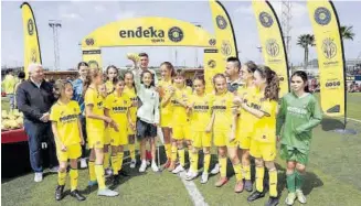  ?? ?? El Villarreal femenino sub-12 se proclamó campeón de su categoría en la presente edición.