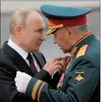  ?? ?? Putin and Shoigu in 2021