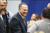  ?? BRYNN ANDERSON / ASSOCIATED PRESS ?? U.S. Senate candidate Roy Moore speaks at a revival in Jackson, Ala., on Tuesday.