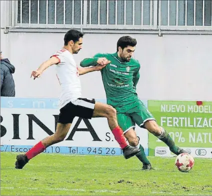  ?? FOTO: GERNIKA CF ?? Derrota El Gernika se volvió ayer de vacío de su visita al Vitoria en Olaranbe