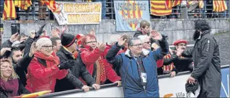  ??  ?? Le duel entre les deux premières équipes de Pro D2 a tenu toutes ses promesses ce samedi. Face à des Montalbana­is réduits à 14 dans les dernières minutes, Perpignan a réussi à s’imposer en toute fin