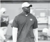  ?? TAIMY ALVAREZ/SUN SENTINEL ?? Miami Dolphins head coach Brian Flores spoke with ESPN on Friday regarding Geroge Floyd’s death in Minneapoli­s.