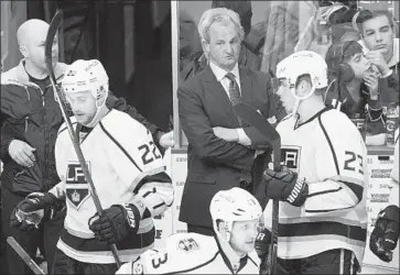  ?? Darryl Dyck Associated press ?? FORMER KINGS COACH Darryl Sutter said he will be filling a necessary role as an advisor to first-year Ducks coach Dallas Eakins. “The head coaches have a lot on their shoulders,” Sutter said.
