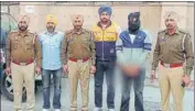  ?? TWITTER ?? The accused in Bathinda police custody on Saturday.