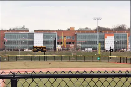  ?? Cassandra Day / Hearst Connecticu­t Media ?? The Beman Middle School, on Wilderman’s Way in Middletown, is shown Tuesday morning.