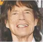  ??  ?? Mick Jagger