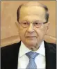  ?? PICTURE: REUTERS ?? President Michel Aoun.