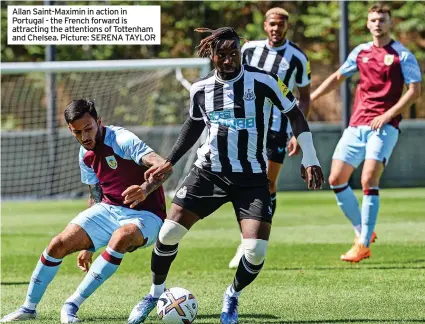  ?? ?? Allan Saint-Maximin in action in Portugal - the French forward is attracting the attentions of Tottenham and Chelsea. Picture: SERENA TAYLOR