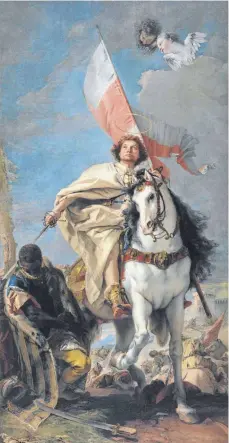  ?? FOTO: CSANAD SZESZTAY ?? „Der heilige Jakobus der Ältere“von Giovanni Battista Tiepolo ist eine Leihgabe aus dem Kunstmuseu­m Budapest.