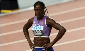 ?? ?? Victoria Ohuruogu ran in the individual 400m at the Budapest worlds last year, going out in the semi-finals, but was pulled from the relay. Photograph: Bernadett Szabó/Reuters