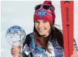  ?? Foto: afp ?? Weltcupsie­gerin im Super G: Tina Wei rather, Tochter der siebenfach­en Welt cup Gewinnerin Hanni Wenzel.