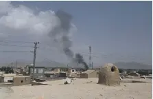  ?? AFP ?? Ghazni yesterday after US forces launched air strikes to counter a Taliban assault on the Afghan provincial capital