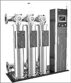  ??  ?? FLOTEQ ECO FBV compact variable speed booster system.