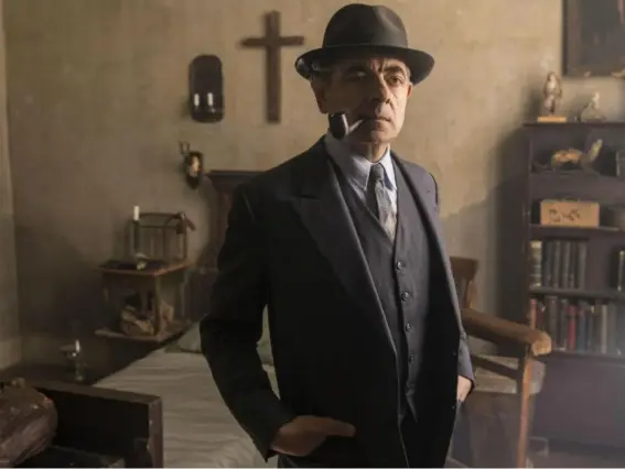  ??  ?? Rowan Atkinson follows in the footsteps of actors such as Richard Harris, Charles Laughton and Michael Gambon in taking on the moody detective (ITV)