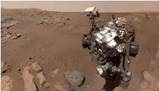  ?? Nasa ?? The Perseveran­ce rover landed on Mars in 2021