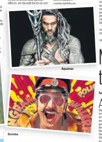  ??  ?? Simmba Aquaman