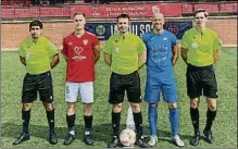  ?? FOTO: CF POBLA M. ?? La Rapitenca
se quejó del arbitraje de Ariño Jiménez