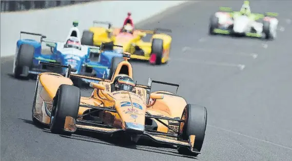  ?? FOTO: GETTY ?? Fernando Alonso considera que participar en la Indy500 fue “el momento más positivo del año”, en un curso en el que no ha parado de tener problemas de fiabilidad en la Fórmula 1