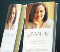  ??  ?? La portada del libro Lean in, de Sandberg