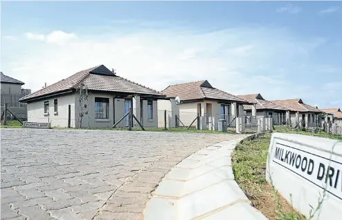  ?? Picture: Sibongile Ngalwa ?? Instalment sales have been traditiona­lly used to finance low-cost housing and by developers selling their own stock.