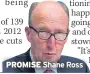  ??  ?? PROMISE Shane Ross