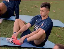  ?? GETTY ?? Stephan El Shaarawy, 24 anni, in allenament­o con l’Italia