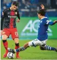  ?? Foto: Witters ?? Lucas Alario (l.) erzielte für Leverkusen das zwischenze­itliche 2:0.