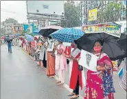  ?? HT PHOTO ?? At Albert Ekka chowk in Ranchi on Friday.