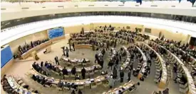  ?? —REUTERS ?? JULY SESSION The UNHuman Rights Council during its session in Geneval earlier this month.