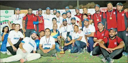  ?? ?? India and Sri Lanka teams in the first ever Friendly Match between CAs