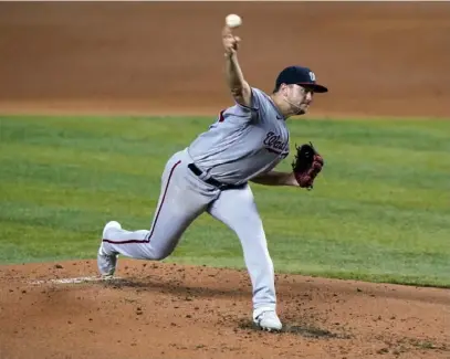  ?? Associated Press ?? Wil Crowe struggled in his brief stint last season with the Nationals but said, “I think I’m ready to be in the big leagues.”