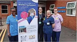  ?? East Cheshire NHS Trust ?? ●●The launch of the Congleton War Memorial Hospital wellbeing appeal.