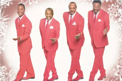  ?? MOTORTOWN ALL-STARS ?? The Motortown All-Stars, members of legendary Motown groups, come together to make A Motown Christmas, appearing Dec. 9 at the Rialto Square Theatre in Joliet.