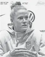  ?? MICHAEL CHOW/USA TODAY SPORTS ?? USA goalkeeper Alyssa Naeher is 32-3-4, including 21 shutouts, with a 0.74 goals-against average.