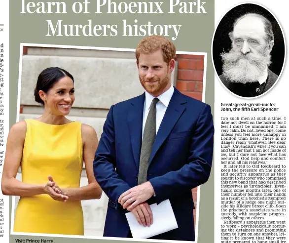  ??  ?? Visit: Prince Harry and Meghan will stay at Farmleigh