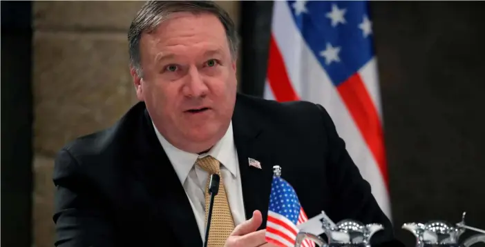  ??  ?? CHEFE DA DIPLOMACIA NORTE-AMERICANA, MIKE POMPEO