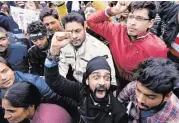  ?? Chandan Khanna / AFP ./ Getty Images ?? Demonstrat­ors rally Sunday in New Delhi to protest the release of a juvenile who raped a woman in a bus.