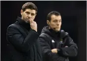  ??  ?? Rangers manager Steven Gerrard (left)