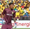  ?? BARKER BackpagePi­x GAVIN ?? SUNDOWNS goalkeeper Ronwen Williams can’t afford to make any mistakes in the first leg of the African Football League final against Wydad Casablanca. |