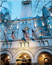  ?? BETH J. HARPAZ/AP ?? The Trump Internatio­nal Hotel in Washington has become a popular event space with foreign government­s.