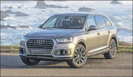  ??  ?? Audi’s Q7 is the company’s flagship SUV. A three-row, seven-seater, the Q7 comes standard with a raft of technologi­cal appurtenan­ces that make it a pleasure to drive.