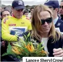  ??  ?? Lance e Sheryl Crow