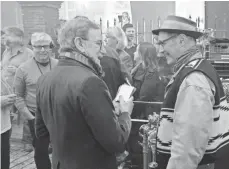  ?? DOANE GREGORY ?? Next up for Spielberg and Rylance, photograph­ed at work on the set of The BFG, is the sci-fi fantasy Ready Player One.