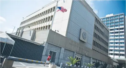  ??  ?? THE US EMBASSY in Tel Aviv. Will it soon be moved to Jerusalem?