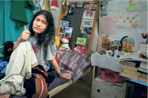  ?? ?? IROM SHARMILA breaks her hunger strike after 16 years on August 10, 2016.