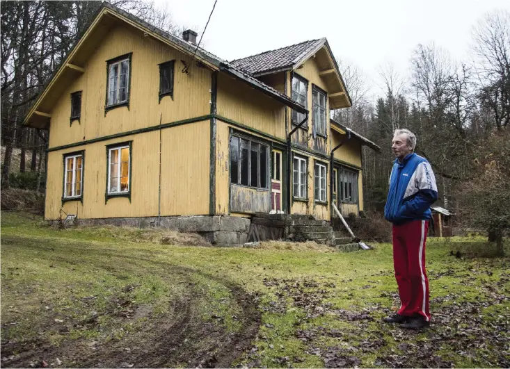  ?? Bild: Arvid Brandström ?? Beroende på hur vinden ligger kan närmsta grannen, 600 meter bort, höra när Rolf Säther tar ton på trappen.