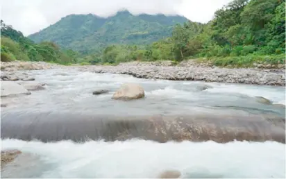  ?? ?? TAMUGAN River has been identified by the DENR as Class A, meaning it is suitable for convention­al water treatment. This invaluable natural water resource will serve as a lifeline for Davaoeños, providing them essential drinking water through the Davao City Bulk Water Supply Project.