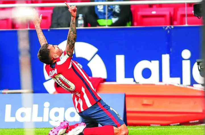  ?? AP ?? Correa celebra el primer gol del Atlético